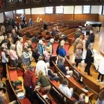 photo of congregation sharing communion